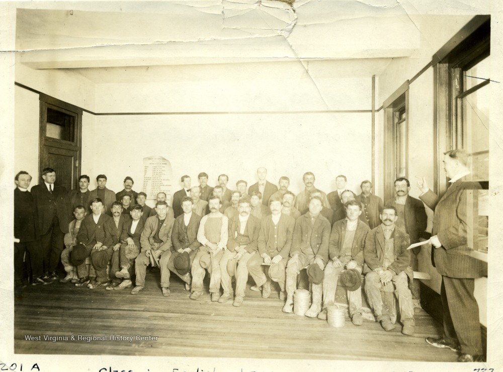 Immigrant's Class in English Language, 1903.West Virginia Regional History Center.